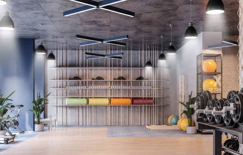 Tam Donanımlı Fitness Salonu